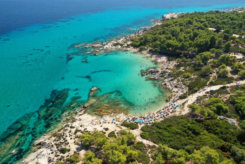 Schönste Strände Chalkidiki Kavourotripes Beach Sithonia