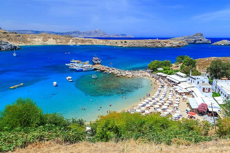 Schönste Strände Rhodos: Lindos Strand