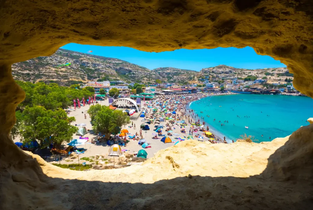 Schönste Strände Kreta: Matala Beach