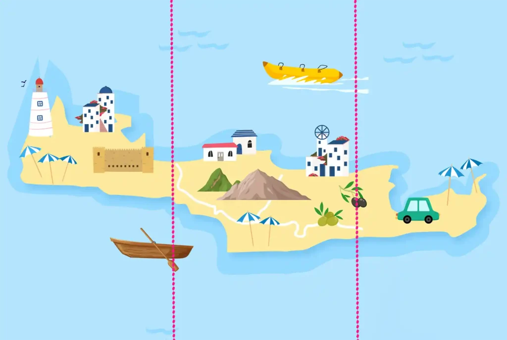 Was kann man auf Kreta machen: Regionen
